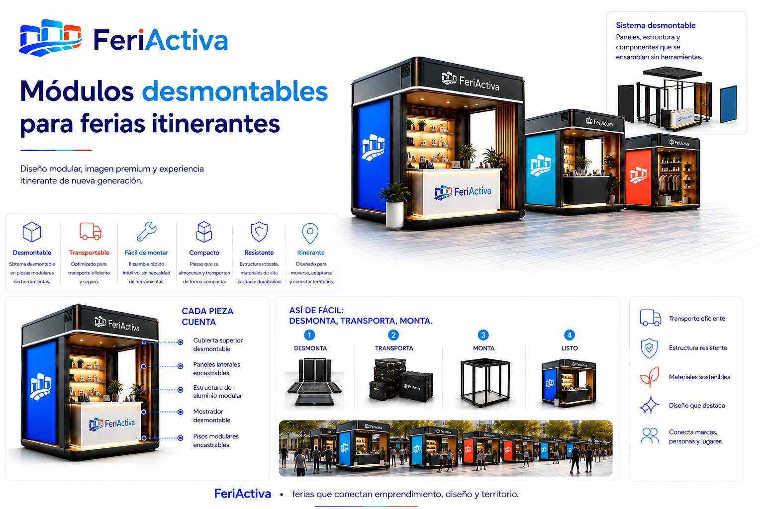 Módulos desmontables FeriActiva
