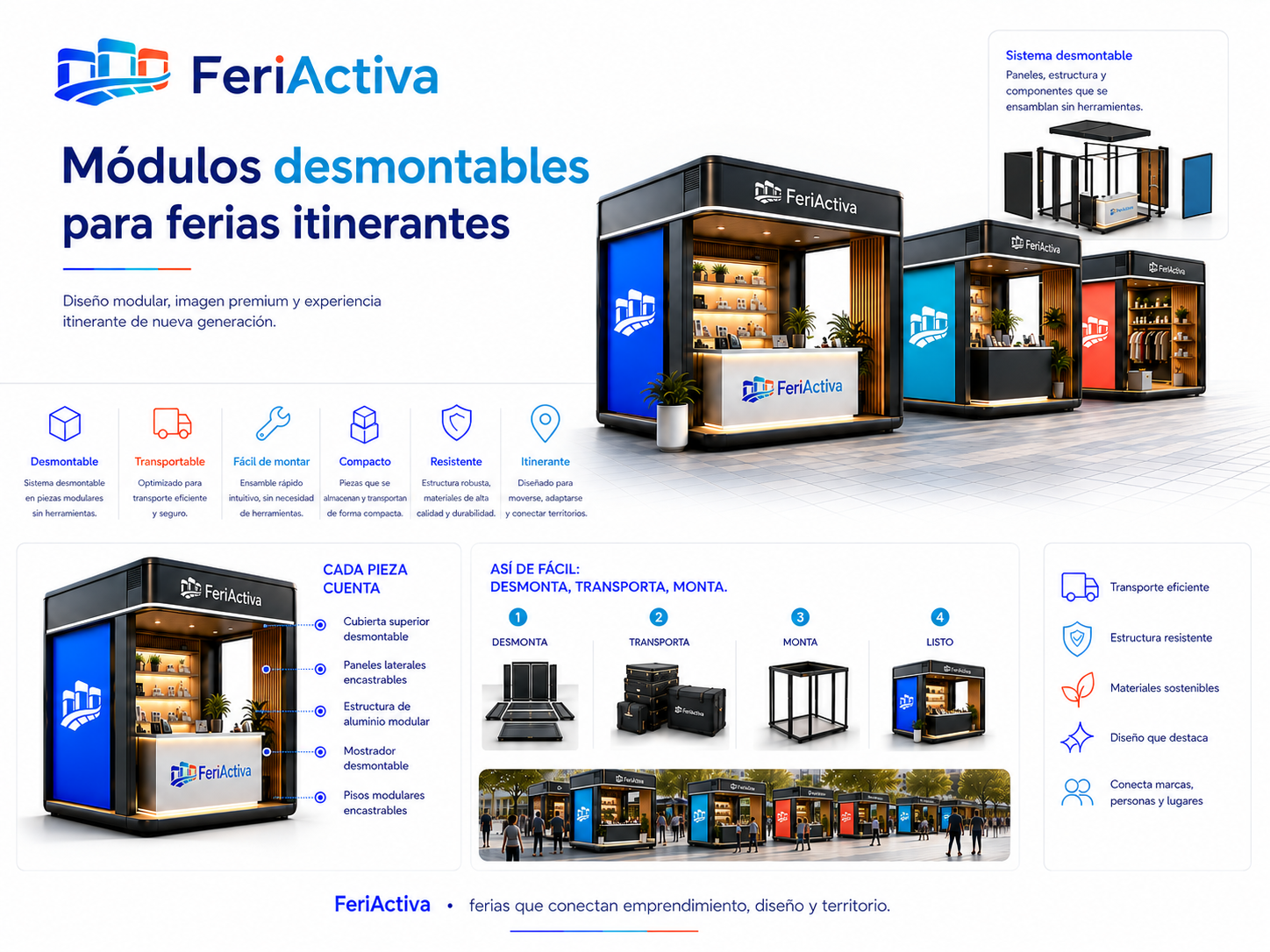 Módulos desmontables FeriActiva